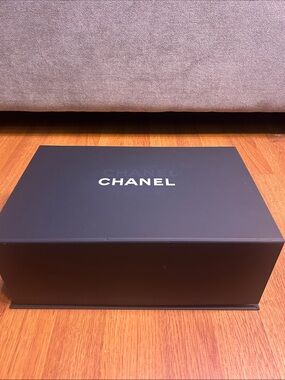 CHANEL Black Box with White Logo